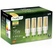 LUMILED 4x G9 LED kapsulna žarnica 10W = 75W 970lm 3000K topla 360°