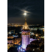 Art puzzle - Puzzle Galata Tower neon 1000 - 1 000 kosov