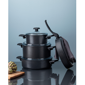 Madame Coco Titanium Professional Set šerpi, 7 delova, Crni