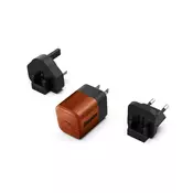 shumee Energizer Ultimate - Večvtični potovalni stenski polnilnik EU/UK/US GaN USB-C 20W PD (orehov oreh)