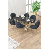Hanah Home Trpezarijski set, 7 komada, Teget