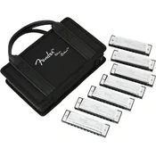 Fender Blues Deluxe 7 Pack Bb-C-F-D-A-E-G Diatonična ustna harmonika (Kot novo)