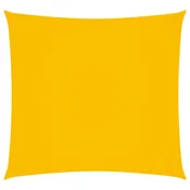 Vidaxl Senčno jadro oksford blago kvadratno 6x6 m rumeno