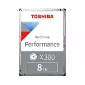 TOSHIBA 8TB 3.5 SATA III 256MB 7.200rpm HDWR180XZSTA X300 series