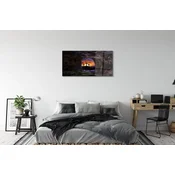 tulup.si Slika na akrilnem steklu Križi sunset 120x60 cm 4 obešalnika