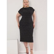 Trendyol Curve Ženska haljina Tbbss25Ah00164, Crna