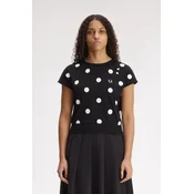 FRED PERRY FLOCKED MAJICA BLACK