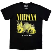 Nirvana In Utero Band Photo Carbon Black XL Majica