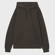 Cropp - Navaden pulover s kapuco - temno rjava