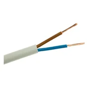 Ohišje kabla H03VV-F (OMY) 2x0,5 bela 300/300V /25m/