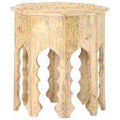 Stranska mizica O 48 cm trden mangov les