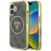 1 to 3 Ovitek Guess Za Iphone 16 Pro 4G Krožek Z Magsafe In Kovinskimi Bleščicami