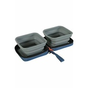 Zložljiva skleda 2v1 BIVOUAK 2x700ml modra Zolux
