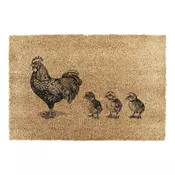 Predpražnik iz kokosovih vlaken 40x60 cm Chickens and Chicks – Artsy Doormats