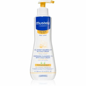 Mustela Bébé Dry Skin hranilni čistilni gel z vsebnostjo zaščitne kreme za obnovo kožne bariere za otroke od rojstva  300 ml