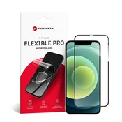 FORCELL Hibridno steklo za iPhone 12/12 PRO Forcell Flexible 5D, črno
