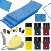 Rosfix ROSFIX SET NADOMESTNI DELI ZA PARNI ČISTILNIK KÄRCHER SC – 3 KRPE + 6 OKR. ŠČETK | MIKROVLAKNA, MEDENINA, (5000036487)