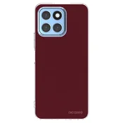 Silikonski prozorni ovitek za Honor X8 5G - Burgundy red