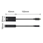 Ewent EW9823 USB-C v HDMI 4K adapter, črn