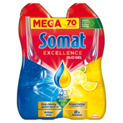 Somat Excellence Duo gel za perilicu posuda, 2 x 630 ml