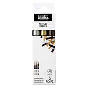 Komplet akrilnih markerjev - biserni, 3 kosi Liquitex