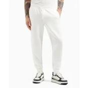 Armani Exchange za moške. XM000373AF10818U0009 Bele jogger hlače (XL), Bela, Priložnostno, Bombaž