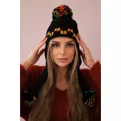 Womens cap with long ears Nadia K321 black