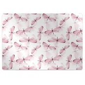 Decormat Podloga za pisalni stol Pink dragonflies 120x90 cm 2 cm