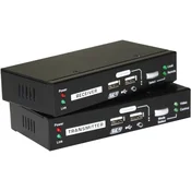 LevelOne KVM over Cat.5 Extender, 100m