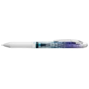 Gel pisalo, 0,25 mm, stiskalni mehanizem, PENTEL EnerGel BLN75 Kiriko, mrežasto, modro