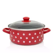 Metalac plitka šerpa BELE TUFNE 24cm/4,75lit