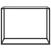 MAISON CHIC konzolna miza - miza ob steni prozorna 100x35x75 cm kaljeno steklo, (21785879)
