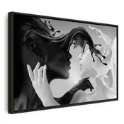 Slika - Tender Opposite (1 Part) Wide 90x60 U crnom drvenom okviru