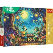 Trefl - Puzzle Družina Treflik: Srečanje v kavarni - 100 kosov