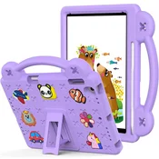 GS Ovitek za iPad 9.7 2018/2017 (6./5. generacija)/Pro 9.7 2016, ljubki vzorci, s stojalom, vijoličen