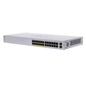 Cisco CBS110-24PP (24xGbE, 2xGbE/SFP combo, 12xPoE+, 100W, brez ventilatorja) - REFRES