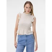 Krem bluza z ovratnikom ORSAY