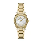 Emporio Armani Analogna ura zlata / biserno bela