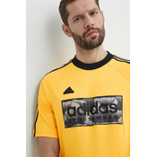 Majica kratkih rukava adidas TIRO za muškarce, boja: žuta, s uzorkom, IS1536