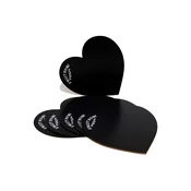 Hermia Set podmetaca za sto PLT0192, 29x29cm, Drveni, 6 komada, Crni