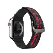 Dux Ducis Dux Ducis Strap (Outdoor Version) pašček Apple Watch Ultra, SE, 9, 8, 7, 6, 5, 4, 3, 2, 1 (49, 45, 44, 42 mm) najlonski pašček zapestnica črno-rdeč