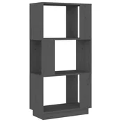 Vidaxl Knjižna omara/pregrada 51x25x101 cm trdna borovina