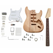 Set Harley Benton - Stratocaster DIY Kit, bež/bijeli