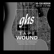GHS 3060-5 Black Nylon 50-130 strune za bas kitaro