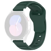 Univerzalen silikonski pas Techsuit W050 20mm za pametne ure - zelen