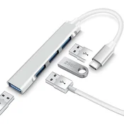 ADAPTER SPLITTER CONVERTER HUB USB C NA 4 USB VRATA