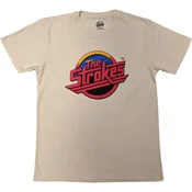 The Strokes Red Logo Natural XL Majica