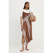 Obleka A.L.C. Lauren rjava barva, 6DRES02381