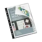 Predstavitvena tabla, 20 žepov, A4, VIQUEL, Essentiel, črna