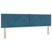 Vidaxl Vzglavje Temno modra 180 cm Žamet